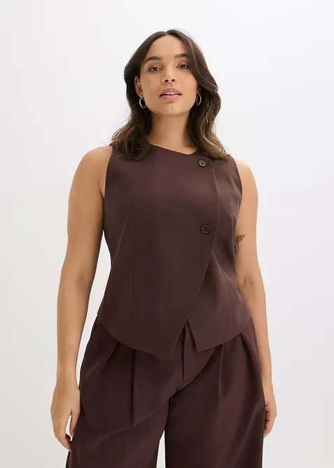 Gilet sans manches en viscose mélangée, bonprix