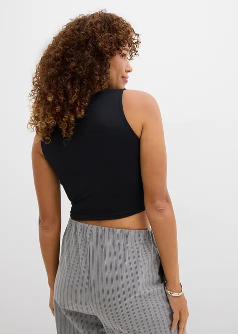 Lot de 2 crop tops ajustés, bonprix