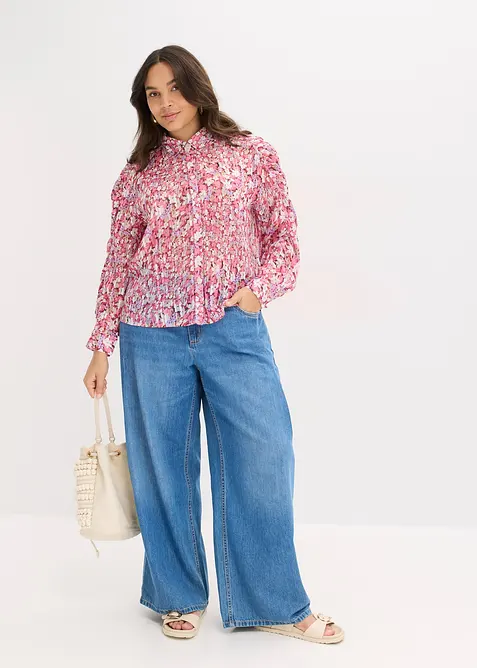 Chemisier à effet brillant, bonprix