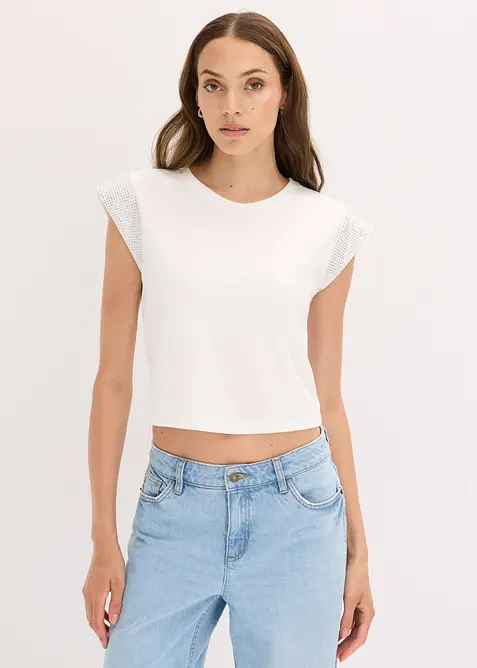 T-shirt &agrave; &eacute;paulettes, bonprix