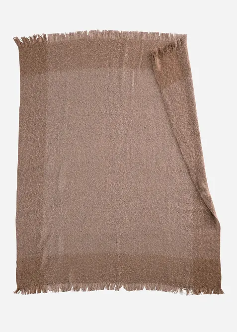 Plaid douillet à franges, bonprix