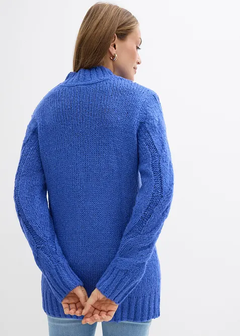 Pull en maille torsadée, bonprix