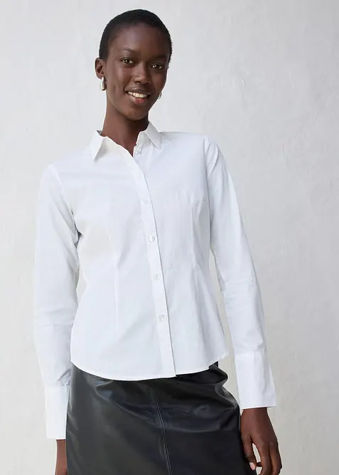 Chemisier en coton et soie, bonprix