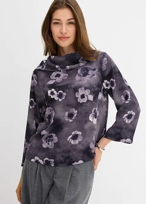 Blouse en crêpe texturé, bonprix