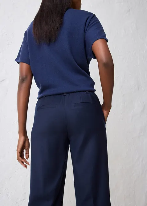 Pantalon &eacute;vas&eacute; avec laine, bonprix
