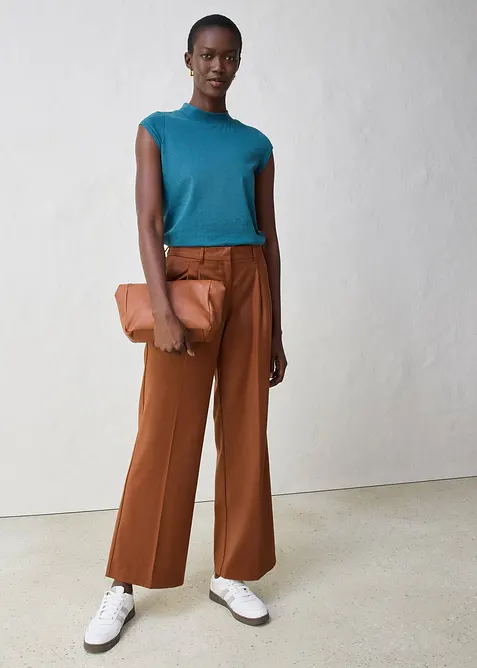 T-shirt avec soie, bonprix