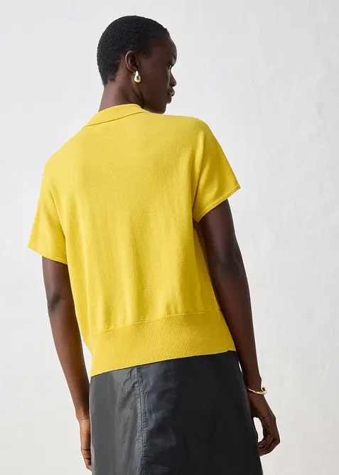 Pull en fine maille avec col polo, bonprix