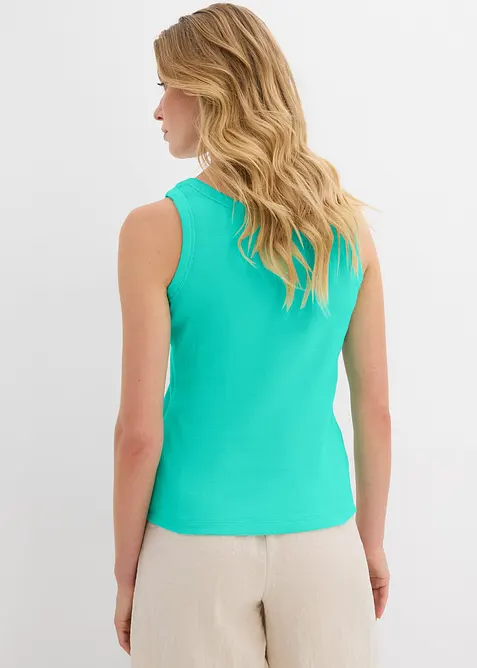 Lot de 2 débardeurs côtelés, bonprix