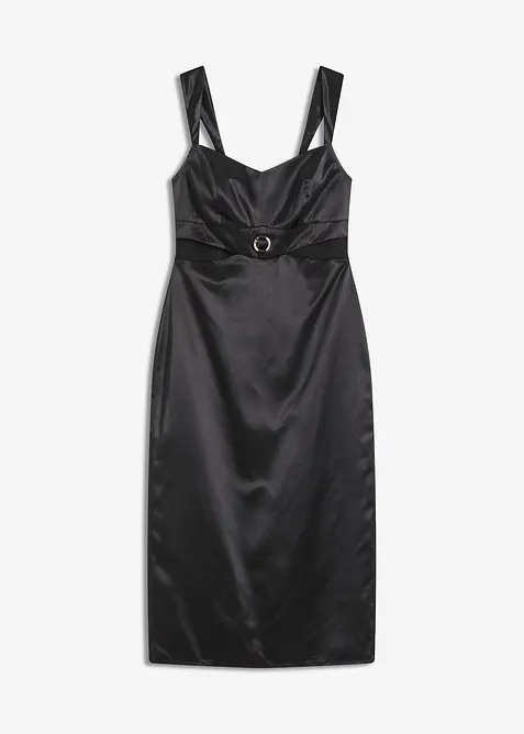 Robe midi en satin fluide, bonprix