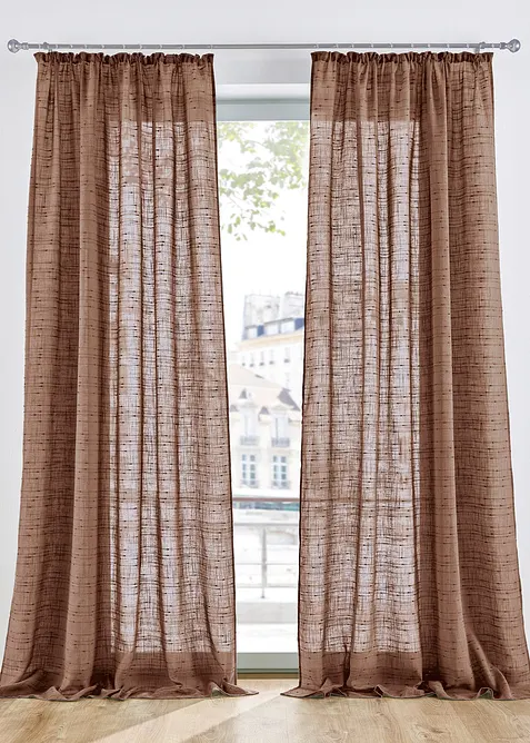 Voilage texturé, différentes tailles (1 pce), bonprix