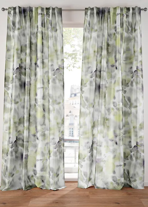 Rideau panneau imprim&eacute; pr&ecirc;t &agrave; poser (1 pce), bonprix