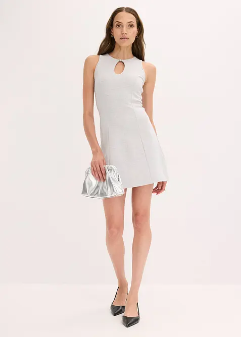 Robe courte à boutons décoratifs, bonprix