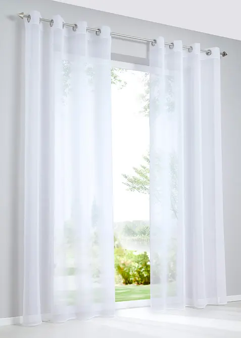 Voilage en batiste textur&eacute;e (1&nbsp;pce), bpc living bonprix collection