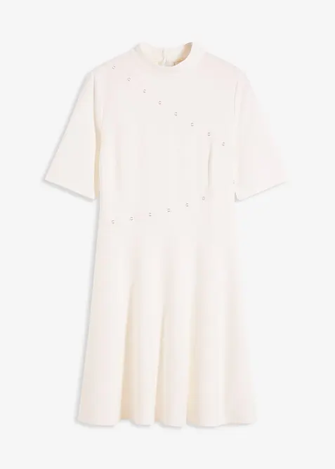 Robe courte à rivets, bonprix