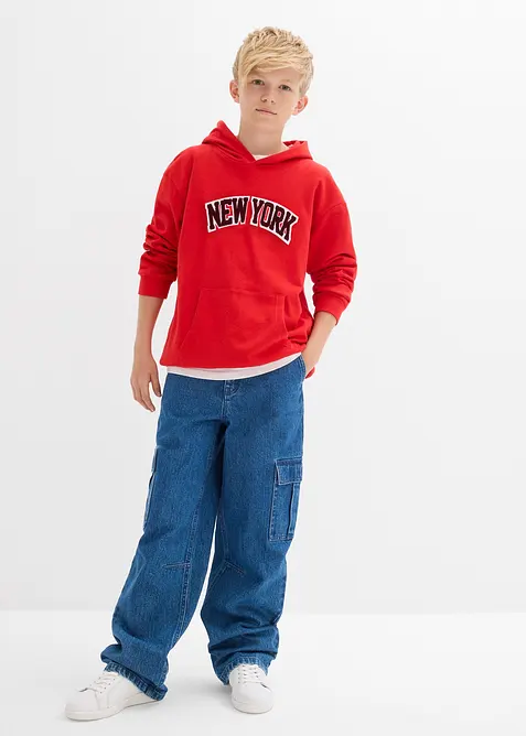 Sweat à capuche 100% coton, bonprix