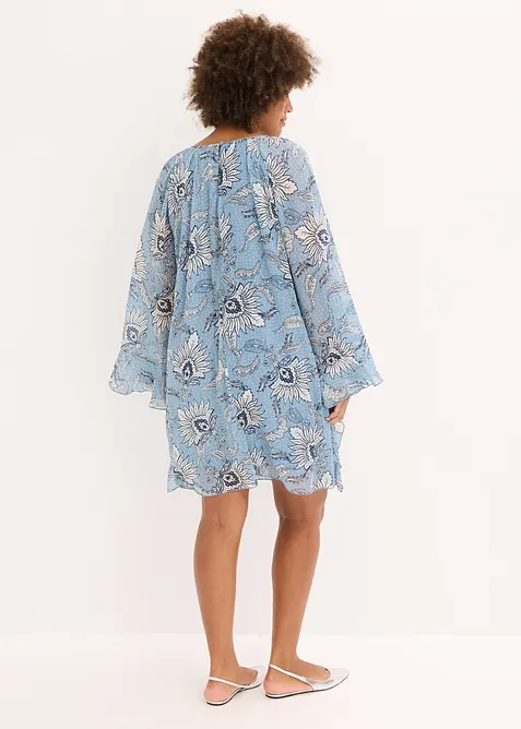 Robe-tunique en mousseline texturée, bonprix