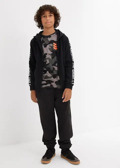 Lot de 3 T-shirts manches longues 100% coton, bonprix