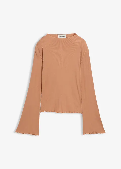 T-shirt côtelé 100% coton, bonprix