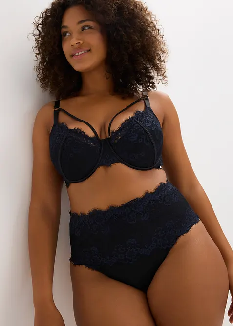 String sculptant avec dentelle, maintien modéré, bonprix