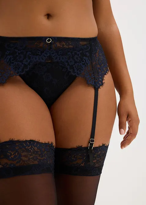 Ceinture porte-jarretelles en dentelle à franges, bonprix