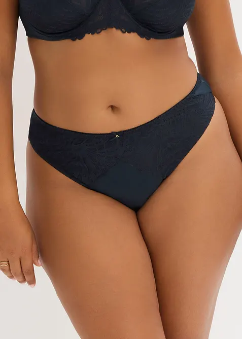 Lot de 2 strings Maxi en matière brillante, bonprix