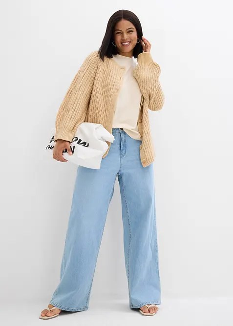 Jean large taille mi-haute, bonprix