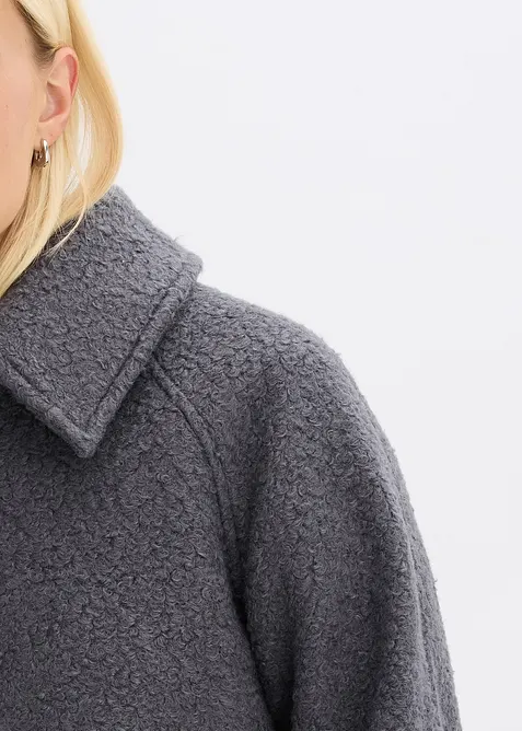 Blouson en maille bouclette douce, bonprix