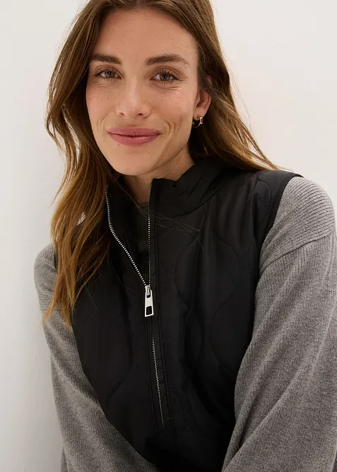 Gilet matelassé sans manches, ultra-léger, bonprix