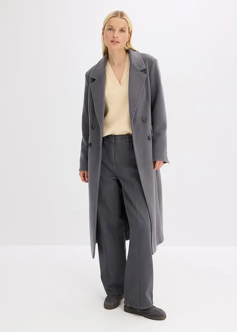 Pull col V oversize, bonprix