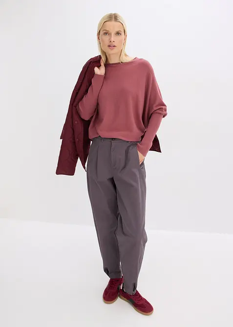 Pull en fine maille, viscose majoritaire, bonprix