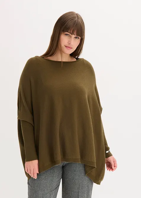 Pull en fine maille, viscose majoritaire, bonprix
