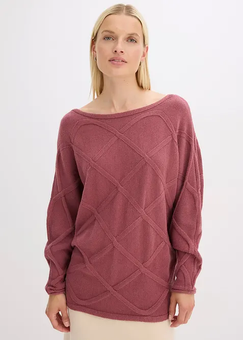 Pull à motif torsadé horizontal, bonprix