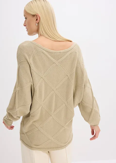 Pull à motif torsadé horizontal, bonprix