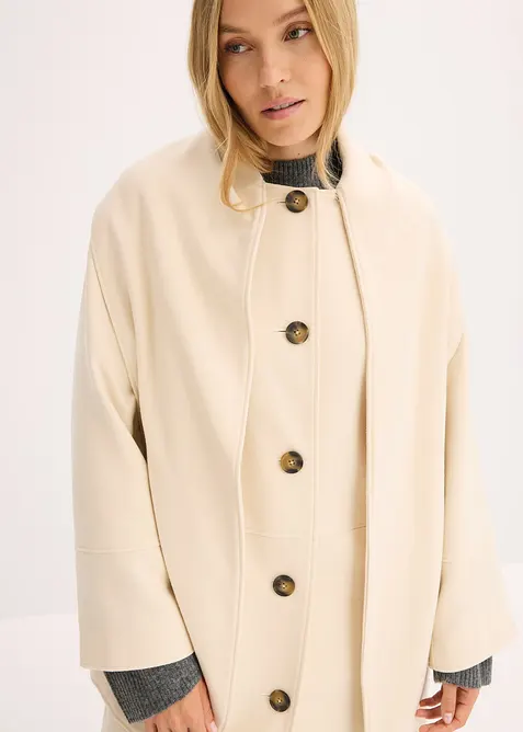 Manteau oversize avec deux poches discr&egrave;tes, bonprix