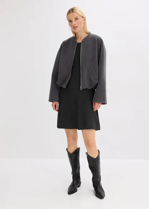 Robe en douce maille de viscose mélangée, bonprix