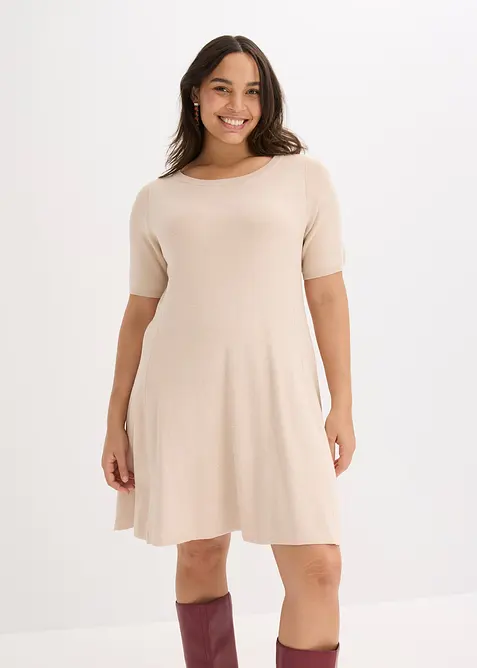 Robe en douce maille de viscose mélangée, bonprix