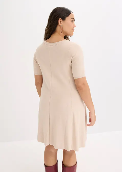 Robe en douce maille de viscose mélangée, bonprix