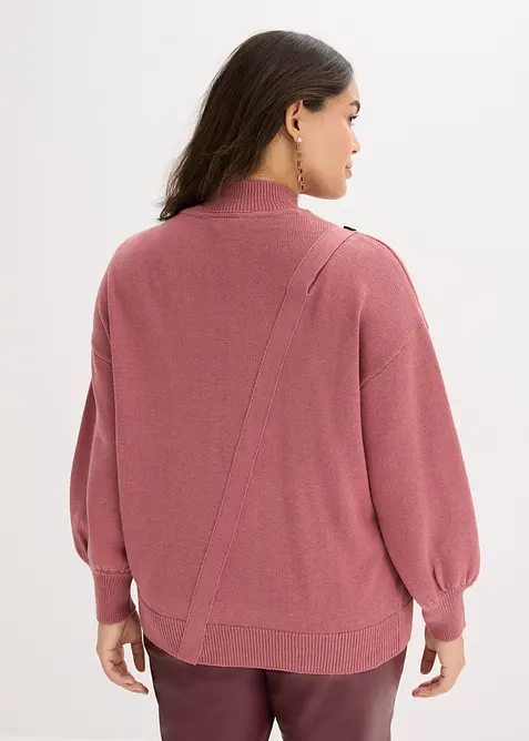 Pull à boutonnage asymétrique, bonprix