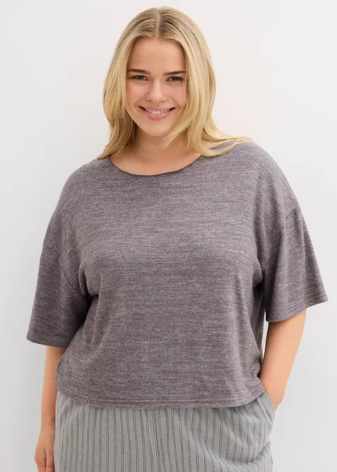 T-shirt court et boxy, bonprix