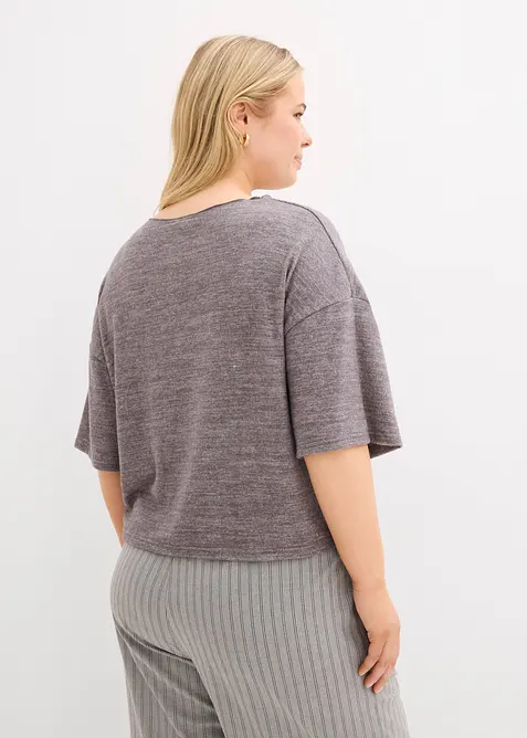 T-shirt court et boxy, bonprix