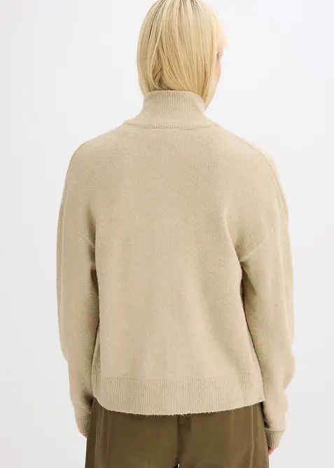 Gilet zippé en maille, bonprix