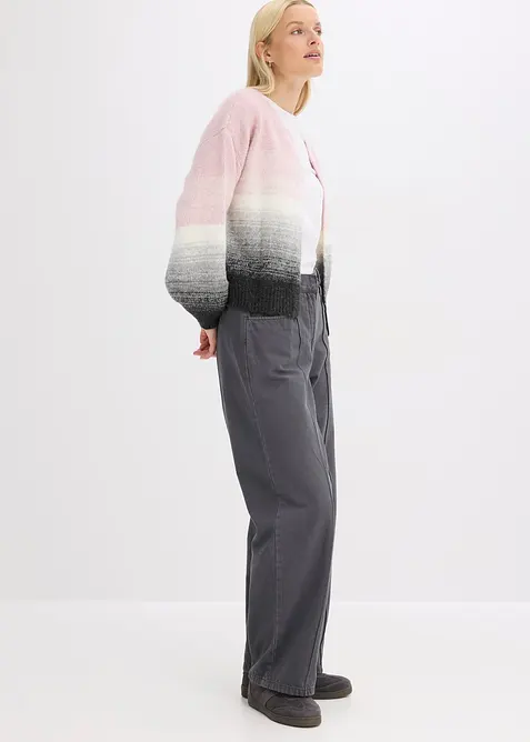 Gilet doux en grosse maille, bonprix