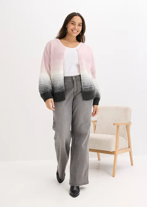 Gilet doux en grosse maille, bonprix