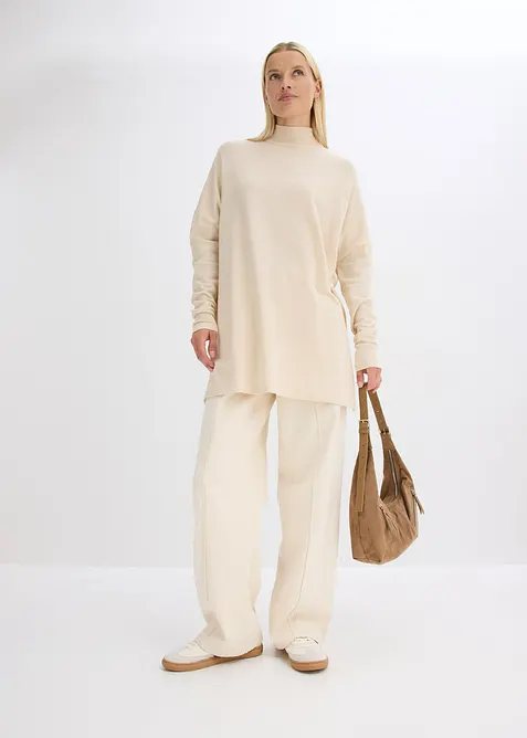 Pull forme cape en viscose mélangée, bonprix