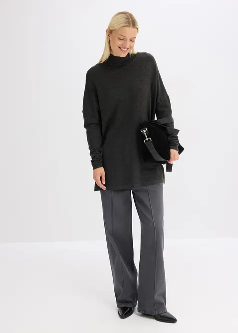 Pull forme cape en viscose mélangée, bonprix