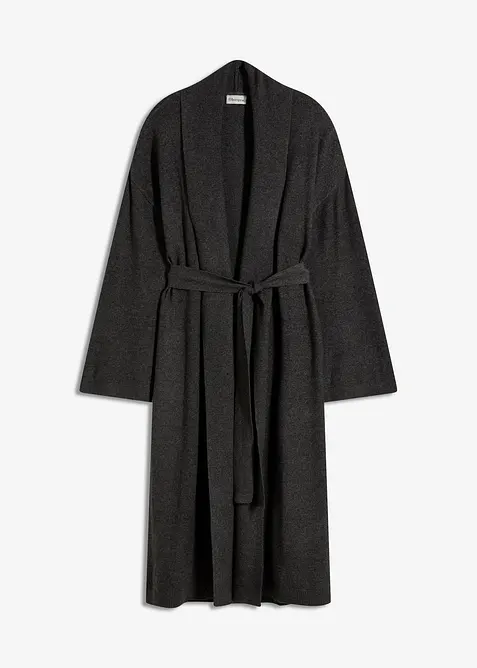 Long gilet en maille douce, viscose majoritaire, bonprix