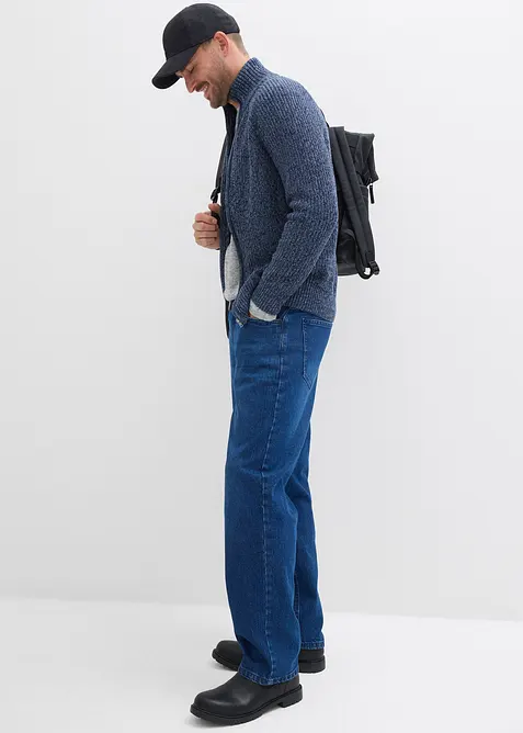 Jean droit extensible, loose, bonprix