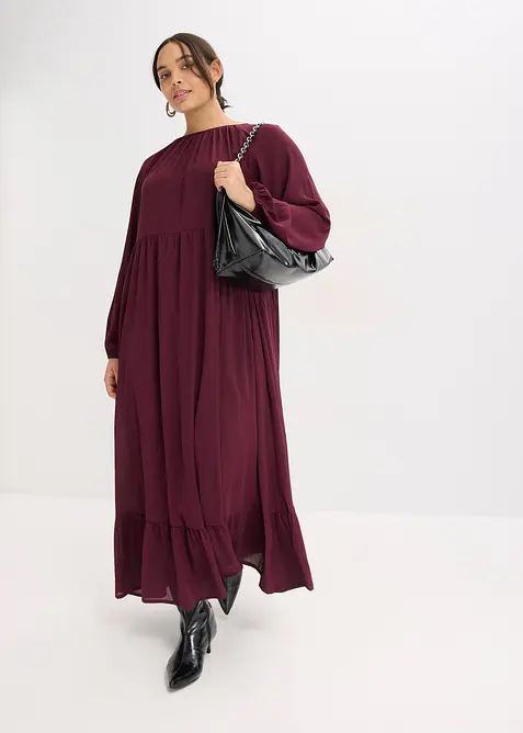 Robe longue en mousseline, bonprix