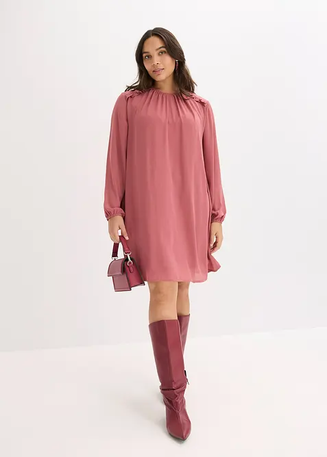 Robe courte en mousseline à volants, bonprix