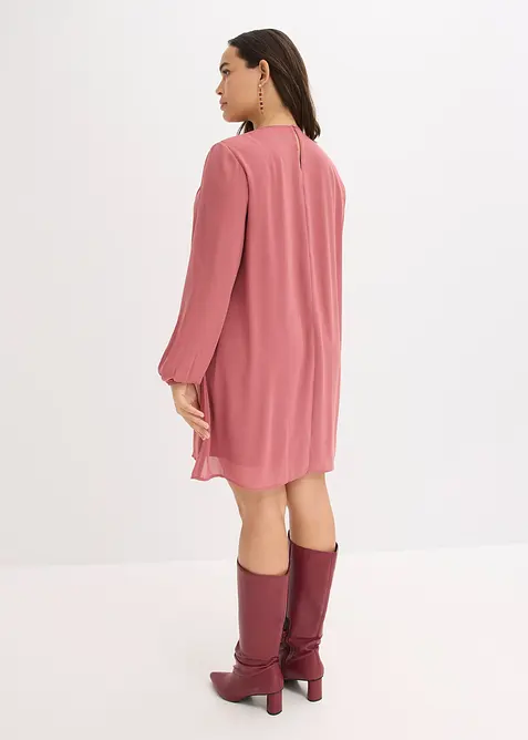 Robe courte en mousseline à volants, bonprix